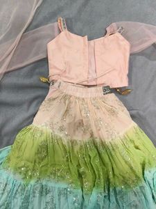 Girls' Ethnic Lehenga Choli Set