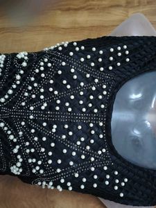 Black Pearl Embellished Top
