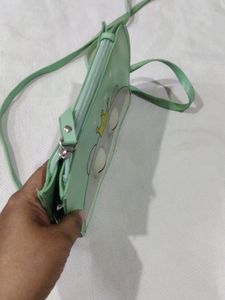 Beautiful Light Green (Ghiya) Colour Sling Bag