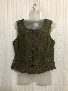600west Olive Waistcoat