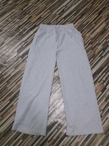 Gray Wide Leg Sweatpants