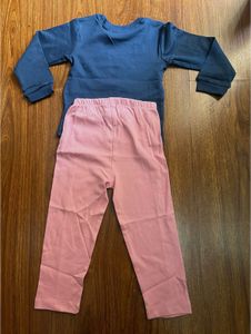 Floral Applique T-shirt and Pyjama Set