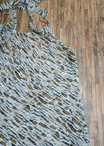 Cheetah Print Halter Neck Top