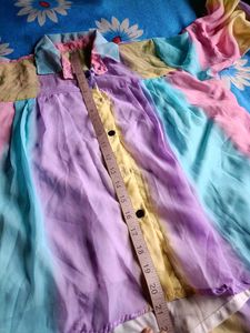 Multicolour Shirt Cum Shrug