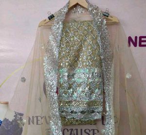 Embellished Net Fabric Salwar Material