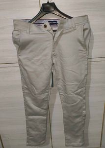 Men's Beige Casual Pants