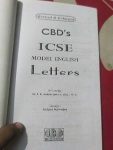 Icse Model English Letters