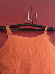 For L Size Orange Tank Top