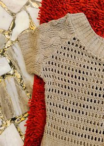 Crochet Knit Tunic Top