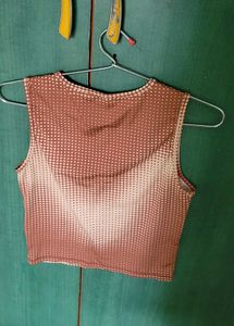brown crop top Y2k