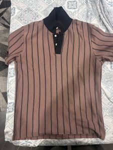 Zara Striped Polo Shirt For Men