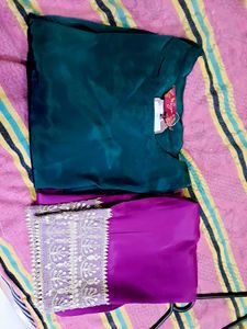 Satin Anarkali Kurta Set