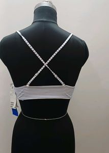 H&amp;M Striped Triangle Bra Top