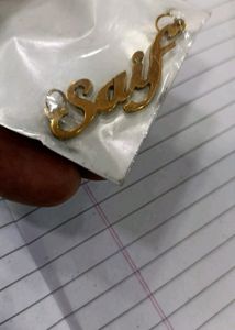 Customised Ur  Name On Locket With Chain