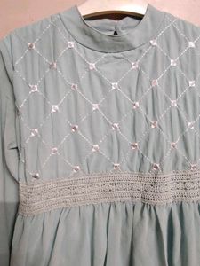 Light blue Short Kurta