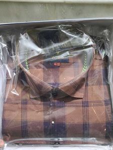 Zoro Brown Checkered Shirt