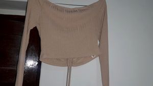 Off Shoulder Crop Top
