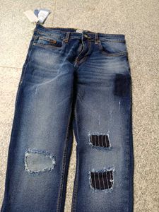Inkast Distressed Slim Fit Denim Jeans, Size 30