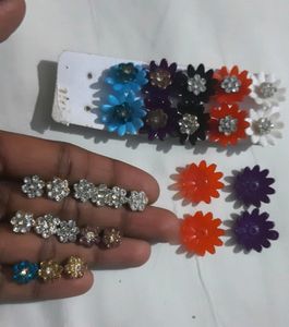 Flower Earrings Combo Pack(14 Pairs)