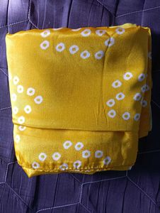 Yellow Polka Dot Saree