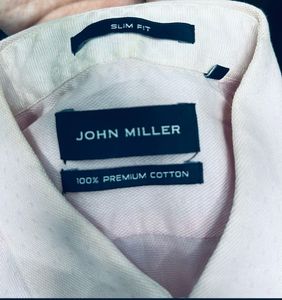 JOHN MILLER Pink Slim Fit Shirt .