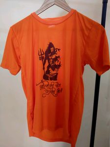 Very   Beautiful Orange Shiv Ji Tshirt