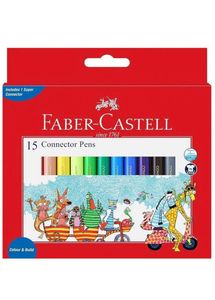 FABER-CASTELL 15 Connector Pens With 1NSuper Conn