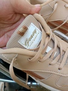 WALKLINE Gracy 04 Beige Tan Training &amp; Gym Shoes F