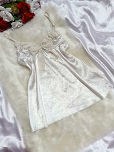 🌼Silky White Babydoll Lingerie 🌼