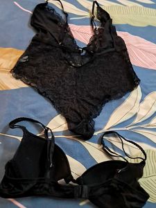 Combo Of Three  Imported Bodysuit  Bra N Panty