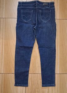 Ripped Blue Denim Jeans women