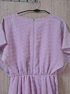 Women Fit And Flare Pink Dress
