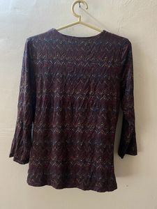Deep V Neck Top Women