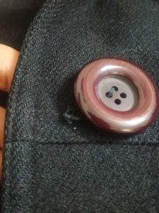 Vintage Black Button-Down Jacket
