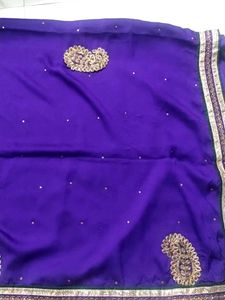 Synthetic Crepe Clothing Saree With blouse