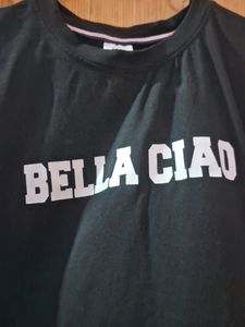 Typography T-shirt| Black In Colour