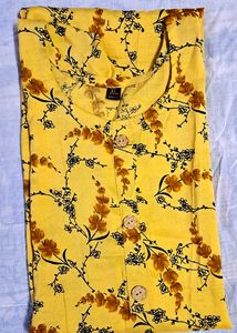 👌Beautiful Mustard Kurti 😍