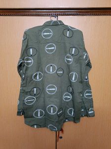 Olive Green Casual Shirt