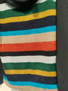 Striped Turtleneck Sweater