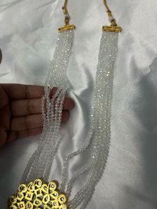 white heavy  Necklace with Pendant