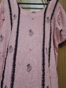 Stitched Peach Kurta