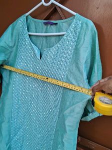 Mint Green Embellished Top