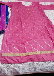 Ethnic Kurta Set with new saree