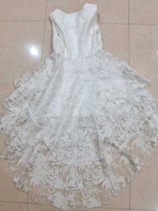 White Mesh Dress