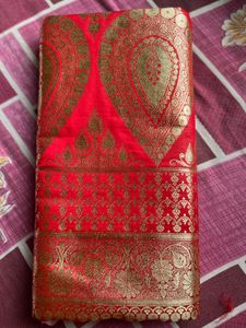 Red Banarasi Silk Saree