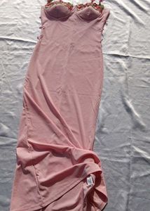 Brand New(Urbanic) Pink Floral Embroidered Dress
