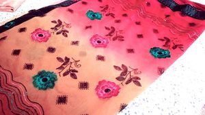 Floral Print Saree