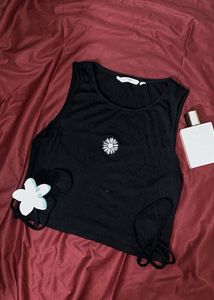 Chic Black Crop Top