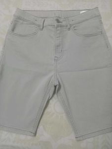 Men's Grey Denim Shorts