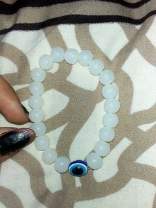 White Beaded Bracelet